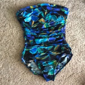 Miraclesuit Tropical Strapless One-Piece